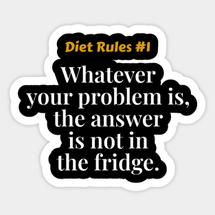 Diet Rules #1 Sticker